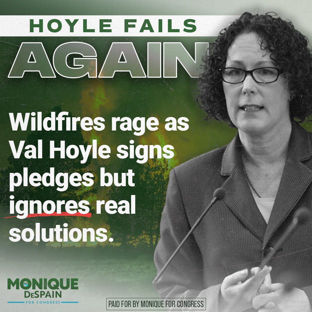 Val Fails to Lead on Wildfires
